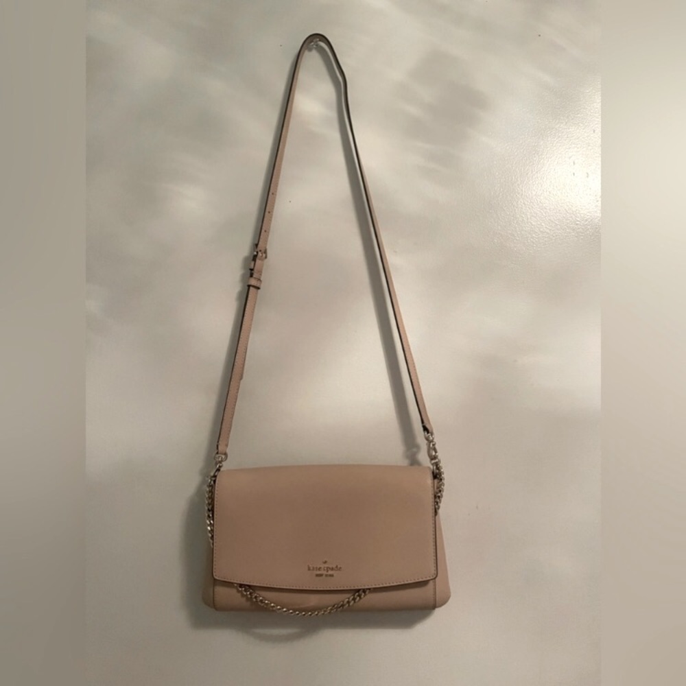 ✨Kate Spade ♠️ Carson Beige Crossbody with Gold Chain & Hardware NWOT ✨🆕…